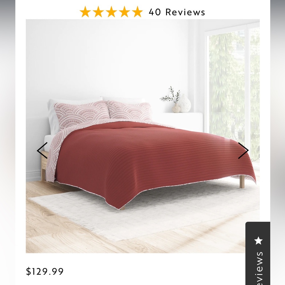 NWT Queen size Quilt Coverlet 3 piece set